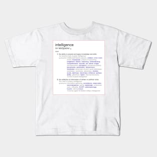 What intelligence means ? Kids T-Shirt